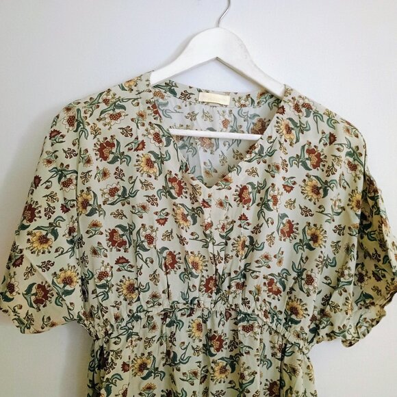 EARTH MUSIC ECOLOGY🌻Natural Label FLORAL PRINT LONG MAXI DRESS - Picture 4 of 6